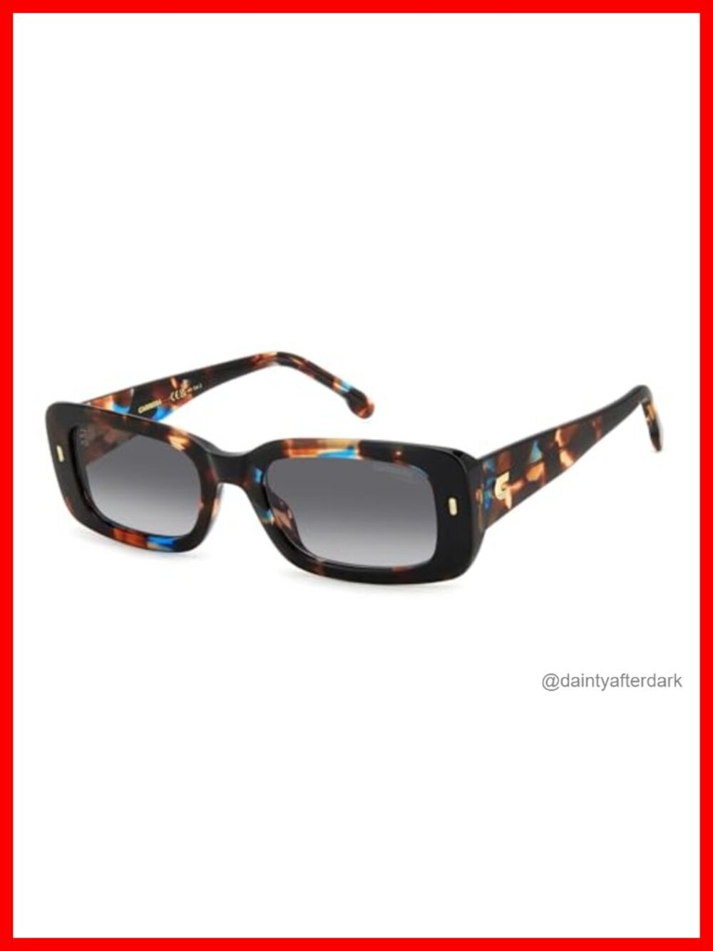 Polarized Rectangular Full Frame Sunglasses UV Protection